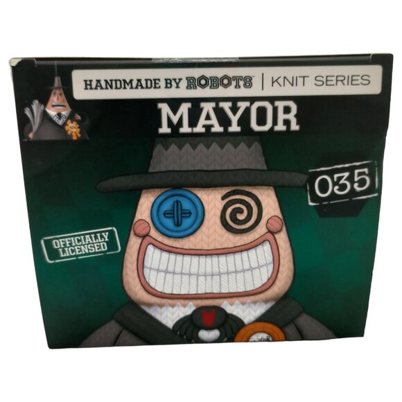 Nightmare Before Christmas Mayor Handmade by Robots Figure #35 Knit Series - Picture 5 of 6